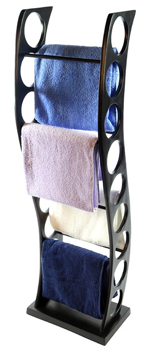 Aluminium Towel Rail With Black Finish